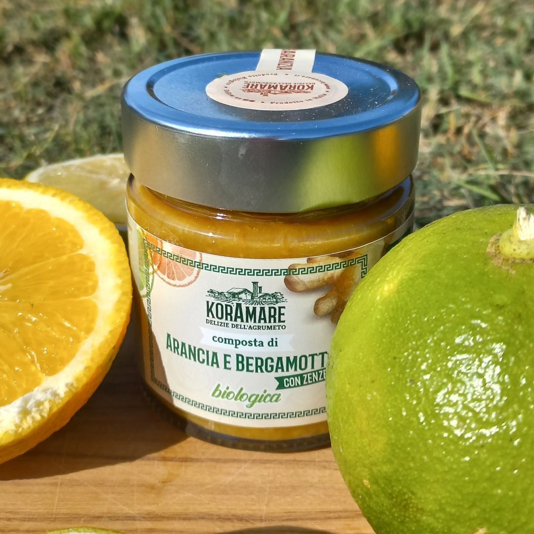 Composta Bio di Arance Bergamotto e Zenzero (260g)