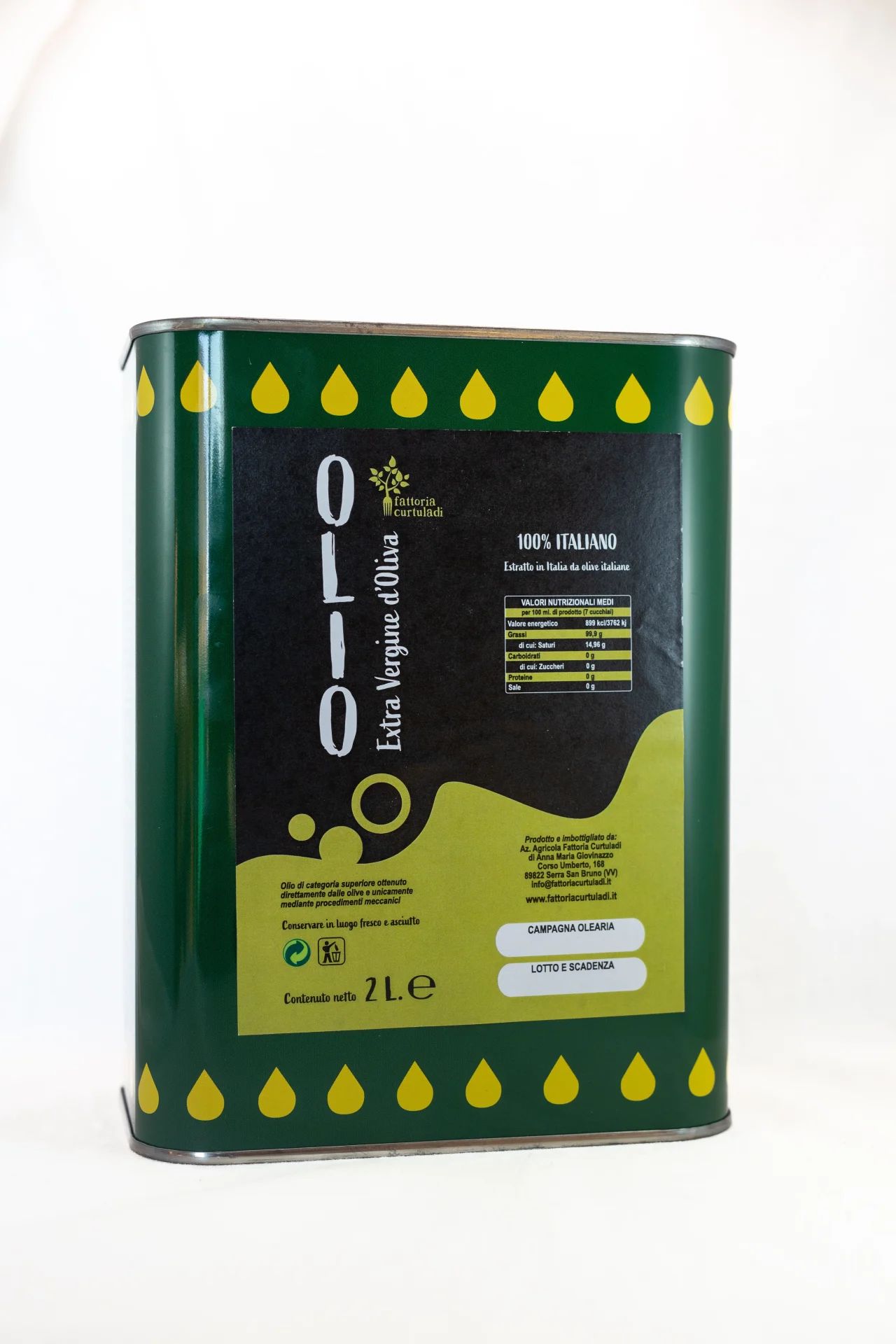 Olio Extravergine di Oliva in lattina