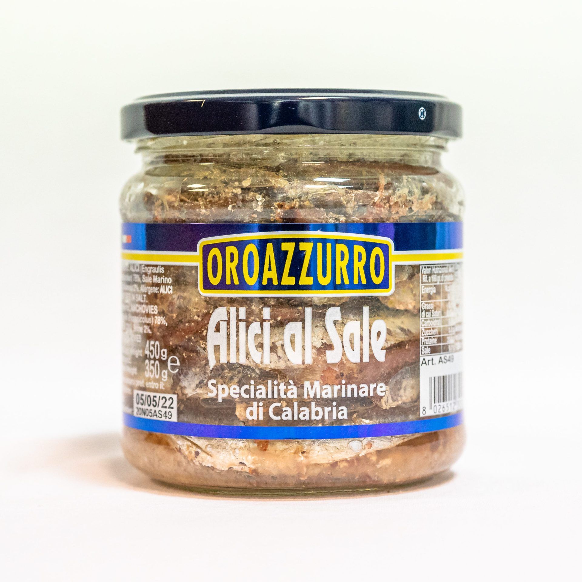 Alici al sale, 450g