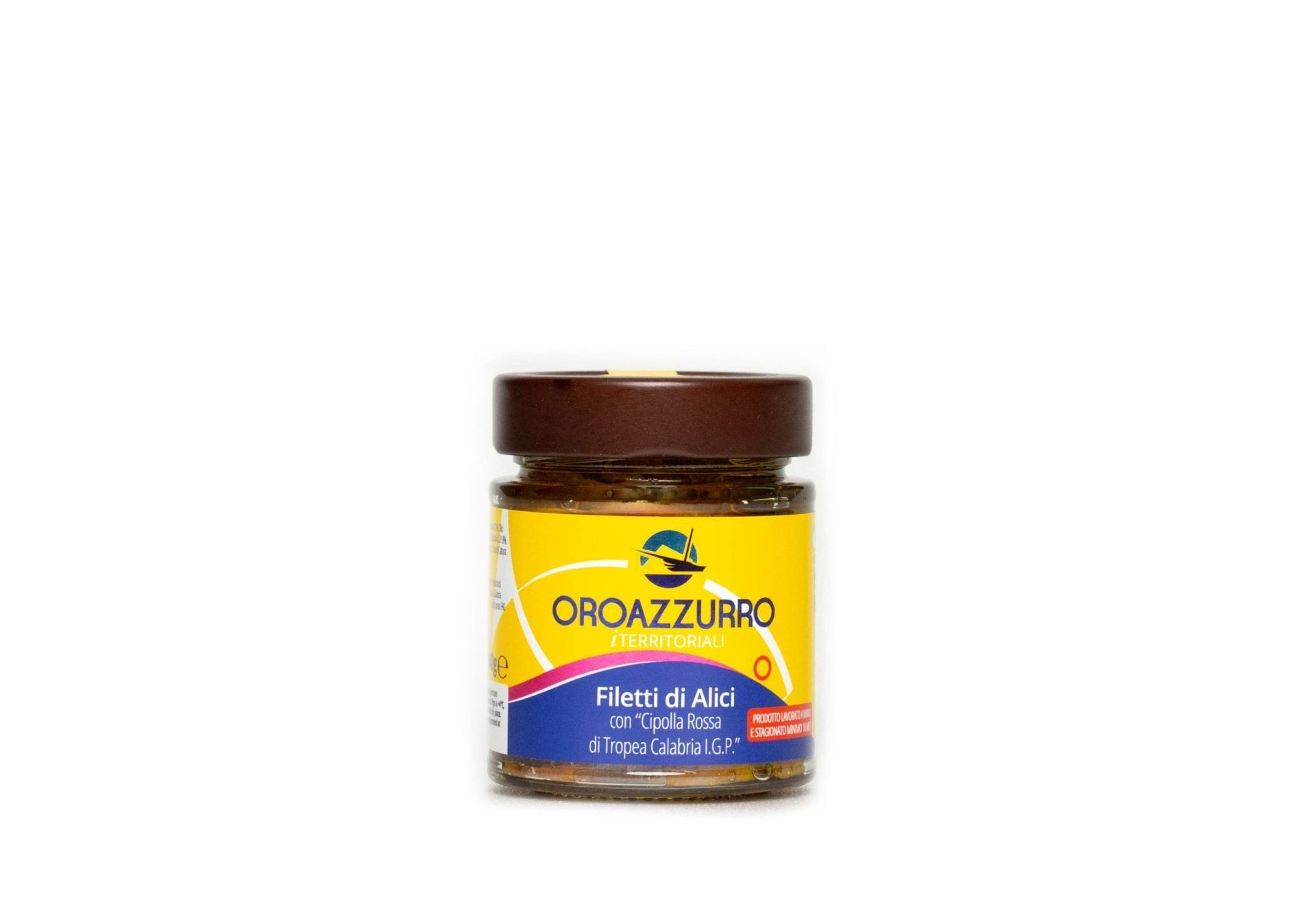 Filetti di Alici e Cipolla Rossa di Tropea Calabria I.G.P., 140g