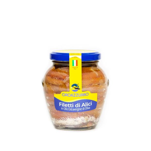 Filetto Reale, alici diliscate in olio extravergine di oliva