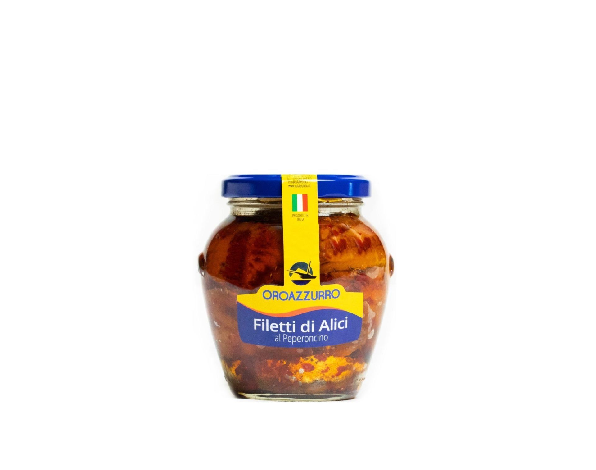 Filetto Reale, alici diliscate al peperoncino in olio extravergine di oliva