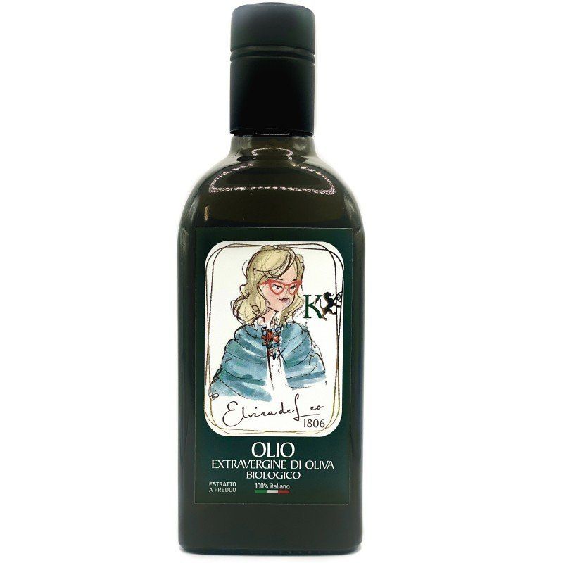 Olio extravergine di oliva biologico estratto a freddo 100% italiano - 500ml