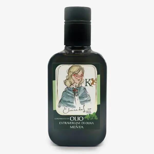 Condimento all'olio extra vergine di oliva e menta 100% italiano - 250ml